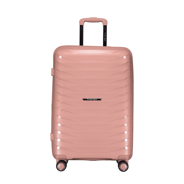 Koffer FLP15 erweiterbar Größe M Rosegold, Farbe: rosa/pink, Marke: Flanigan, EAN: 4066727003454, Abmessungen in cm: 45x69x25, Bild 1 von 12