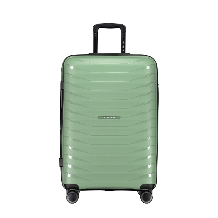 Koffer FLP15 erweiterbar Größe M Light Green, Farbe: grün/oliv, Marke: Flanigan, EAN: 4066727003485, Abmessungen in cm: 45x69x25, Bild 1 von 11