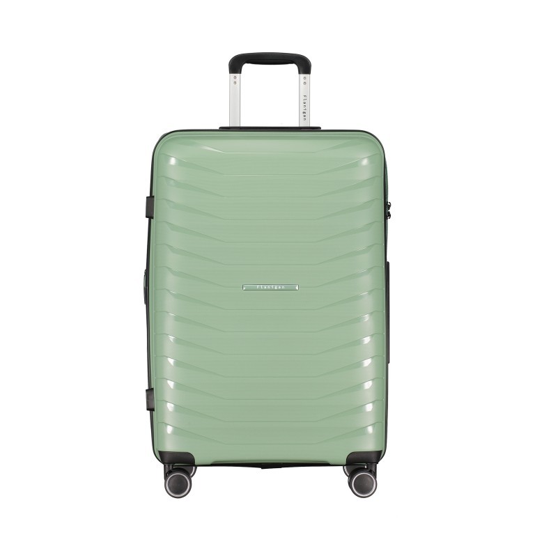 Koffer erweiterbar Größe M Light Green, Farbe: grün/oliv, Marke: Flanigan, EAN: 4066727003485, Abmessungen in cm: 45x69x25, Bild 1 von 10