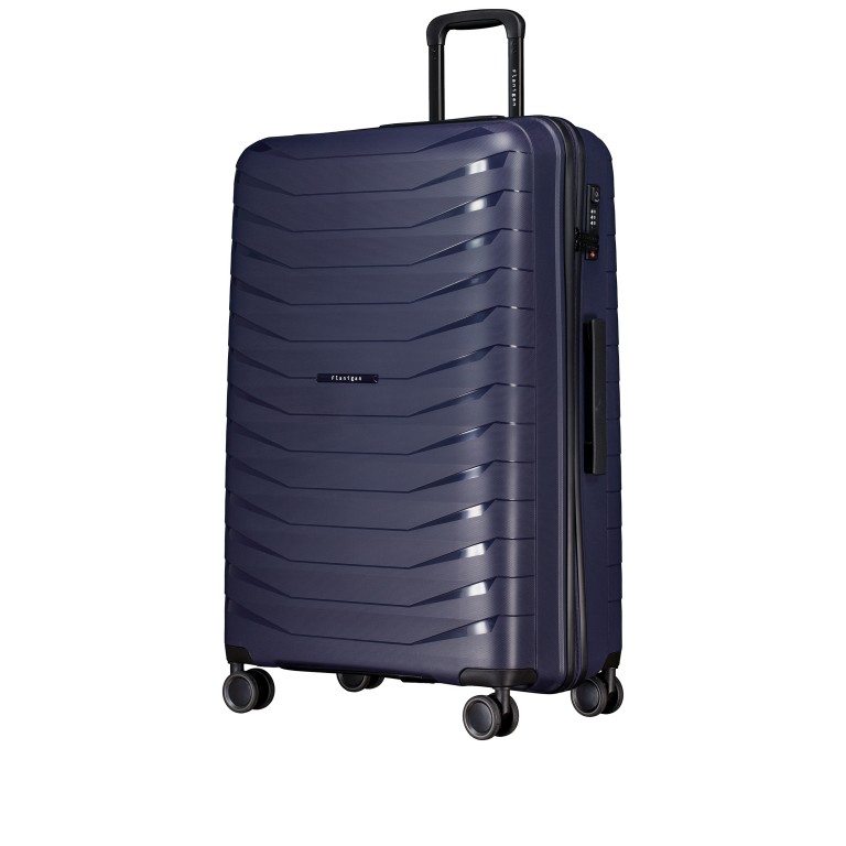 Koffer FLP15 Größe L Dark Blue, Farbe: blau/petrol, Marke: Flanigan, EAN: 4066727003430, Abmessungen in cm: 51x78x29, Bild 2 von 10