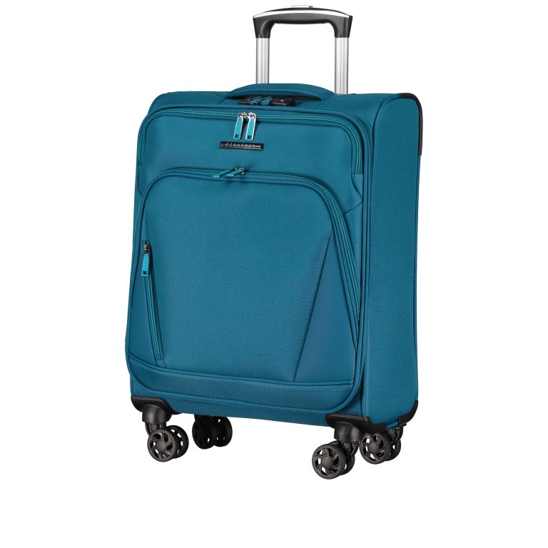 Koffer FLT24 Größe 55 Petrol, Farbe: blau/petrol, Marke: Flanigan, EAN: 4066727001610, Abmessungen in cm: 38x55x22, Bild 2 von 8