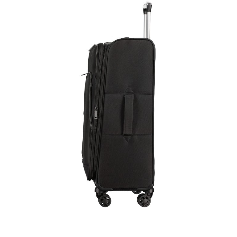 Koffer FLT24 erweiterbar Größe 69 cm Black, Farbe: schwarz, Marke: Flanigan, EAN: 4066727001566, Abmessungen in cm: 44x69x28, Bild 4 von 8