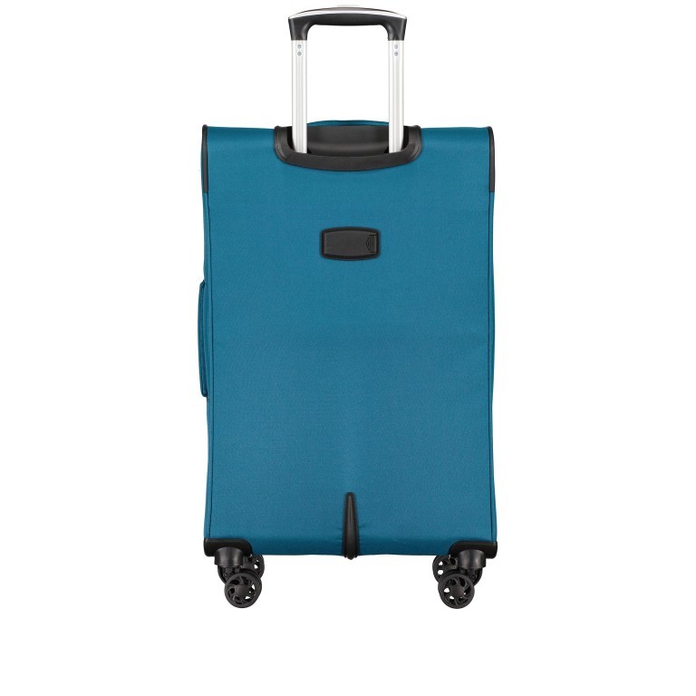 Koffer FLT24 erweiterbar Größe 69 cm Petrol, Farbe: blau/petrol, Marke: Flanigan, EAN: 4066727001627, Abmessungen in cm: 44x69x28, Bild 3 von 8
