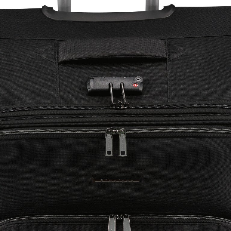 Koffer FLT24 erweiterbar Größe 79 cm Black, Farbe: schwarz, Marke: Flanigan, EAN: 4066727001573, Abmessungen in cm: 50x79x31, Bild 8 von 8