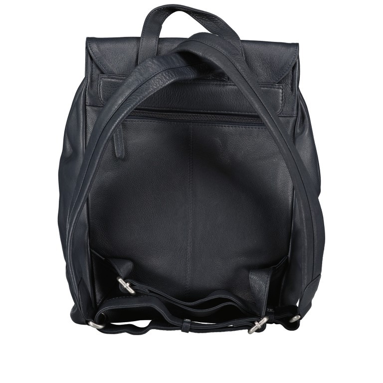 Rucksack Nappa Dark Blue, Farbe: blau/petrol, Marke: Hausfelder Manufaktur, EAN: 4065646018778, Abmessungen in cm: 24x33.5x8, Bild 4 von 7