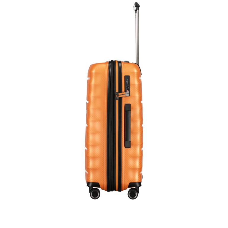 Koffer Zappa M erweiterbar auf 79 Liter Orange, Farbe: orange, Marke: Flanigan, EAN: 4048171009657, Abmessungen in cm: 45x68x26, Bild 5 von 9