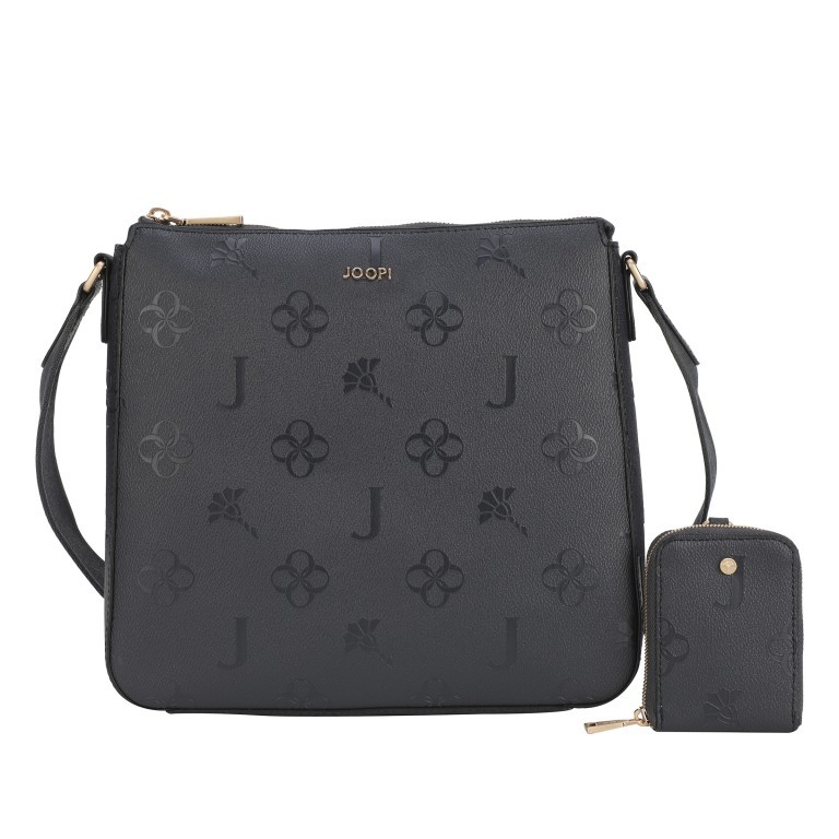 Umhängetasche Decoro Stampa Jasmina MVZ Night Blue, Farbe: blau/petrol, Marke: Joop!, EAN: 4048835191032, Abmessungen in cm: 27x26x6, Bild 1 von 7