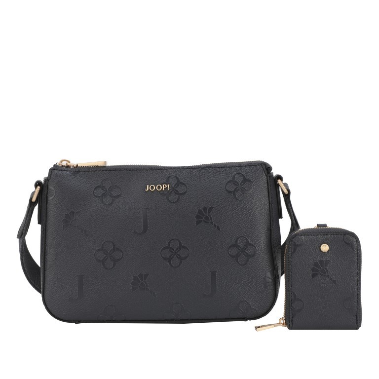 Umhängetasche Decoro Stampa Jasmina SHZ Night Blue, Farbe: blau/petrol, Marke: Joop!, EAN: 4048835191018, Abmessungen in cm: 24x16x6, Bild 1 von 7