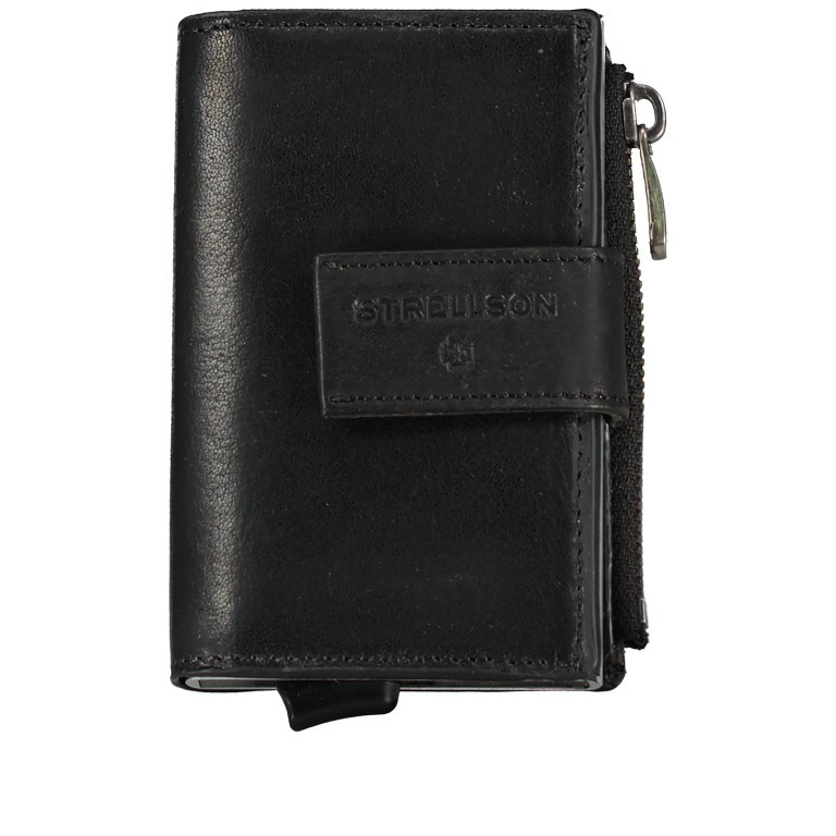 Geldbörse Brick Lane E-Cage C-Four mit RFID-Schutz Black, Farbe: schwarz, Marke: Strellson, EAN: 4048835195153, Abmessungen in cm: 6.5x10x2.5, Bild 1 von 4