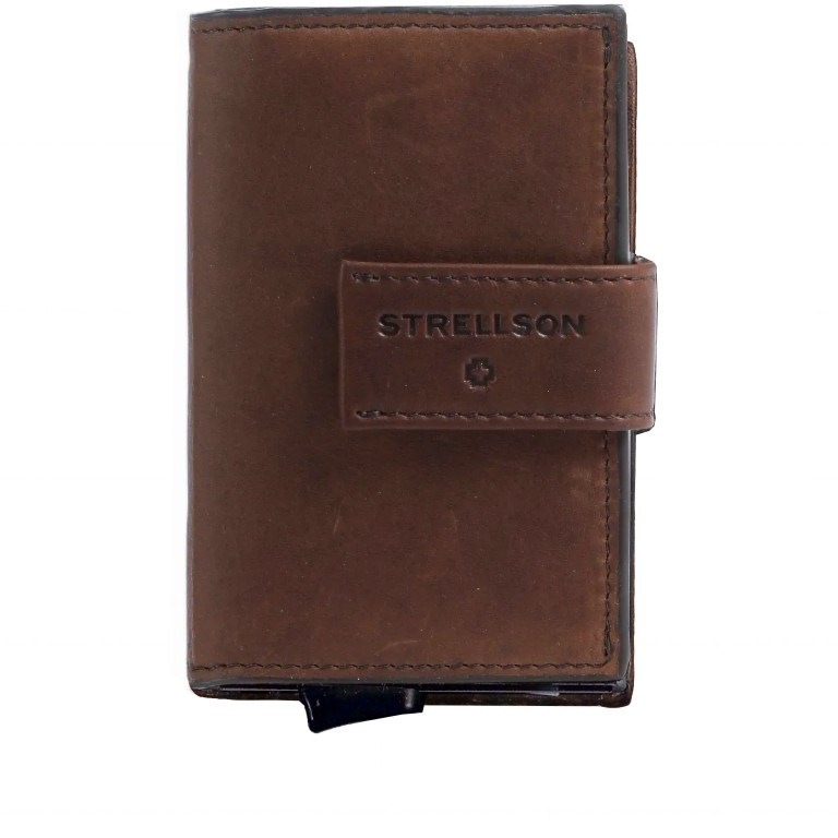 Geldbörse Brick Lane E-Cage C-THREE Dark Brown, Farbe: braun, Marke: Strellson, EAN: 4048835195122, Abmessungen in cm: 6.5x10x2.5, Bild 1 von 4