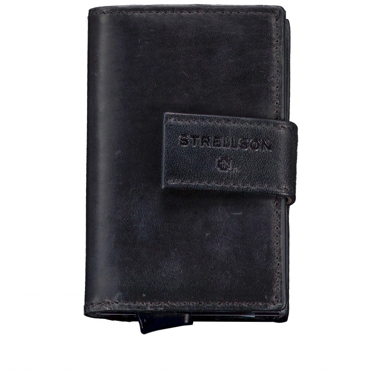 Geldbörse Brick Lane E-Cage C-THREE Black, Farbe: schwarz, Marke: Strellson, EAN: 4048835195139, Abmessungen in cm: 6.5x10x2.5, Bild 1 von 4