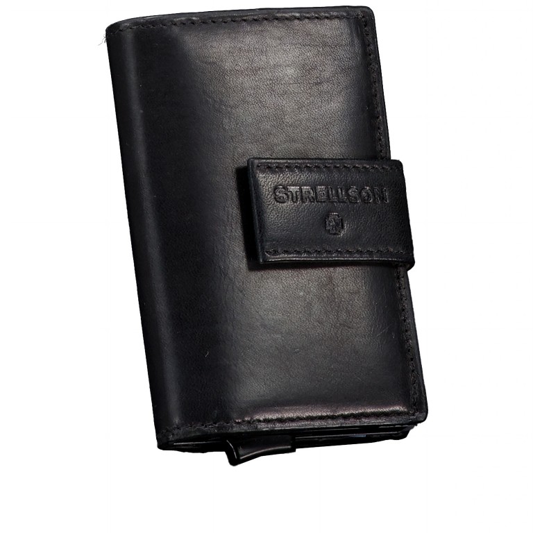 Geldbörse Brick Lane E-Cage C-THREE Black, Farbe: schwarz, Marke: Strellson, EAN: 4048835195139, Abmessungen in cm: 6.5x10x2.5, Bild 2 von 4