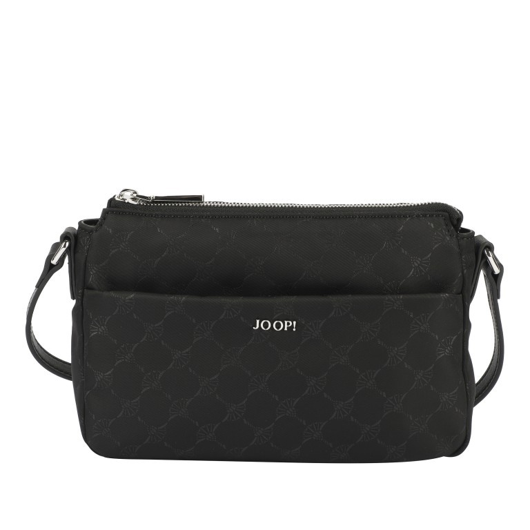 Umhängetasche Nylon Cornflower Jasmina SHZ Black, Farbe: schwarz, Marke: Joop!, EAN: 4048835204077, Abmessungen in cm: 22.5x14x7, Bild 1 von 7