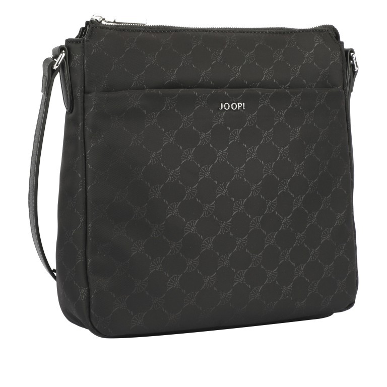 Umhängetasche Nylon Cornflower Jasmina MVZ Black, Farbe: schwarz, Marke: Joop!, EAN: 4048835204091, Abmessungen in cm: 26.5x24.5x7.5, Bild 2 von 7