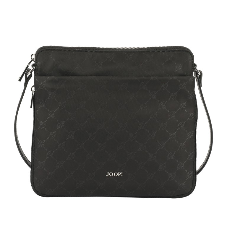 Umhängetasche Nylon Cornflower Lola MVZ1 Black, Farbe: schwarz, Marke: Joop!, EAN: 4048835204152, Abmessungen in cm: 25.5x24x2, Bild 1 von 7
