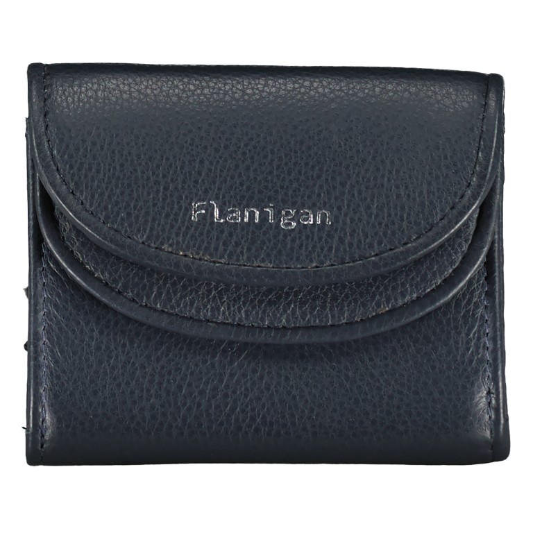 Geldbörse Luise 457 mit RFID-Schutz Navy, Farbe: blau/petrol, Marke: Flanigan, EAN: 4066727004932, Abmessungen in cm: 10x8x2.5, Bild 1 von 5