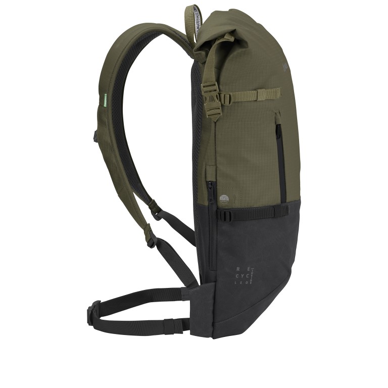 Freizeitrucksack City Go 23 II Daypack Khaki, Farbe: taupe/khaki, Marke: Vaude, EAN: 4062218768192, Abmessungen in cm: 31x53x18, Bild 3 von 11