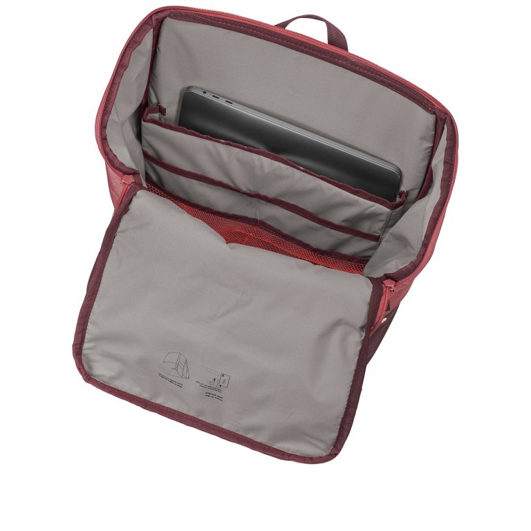 Rucksack Estrellas Albali II mit Laptopfach 15.6 Zoll Dark Cherry, Farbe: rot/weinrot, Marke: Vaude, EAN: 4062218767751, Abmessungen in cm: 33x50x28, Bild 7 von 11