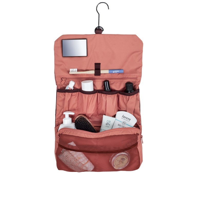 Kulturbeutel Estrellas WegaWrap Dark Cherry, Farbe: rot/weinrot, Marke: Vaude, EAN: 4062218769502, Abmessungen in cm: 32x17x3, Bild 5 von 5