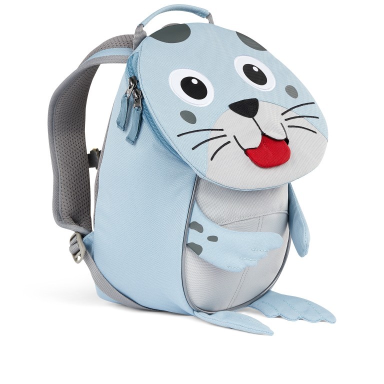 Rucksack Kleiner Freund für Kinder Robbe, Farbe: blau/petrol, Marke: Affenzahn, EAN: 4057081194353, Abmessungen in cm: 17x25x11, Bild 3 von 7