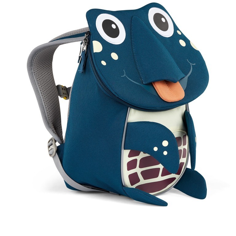 Rucksack Kleiner Freund für Kinder Schildkröte, Farbe: blau/petrol, Marke: Affenzahn, EAN: 4057081194360, Abmessungen in cm: 17x25x11, Bild 3 von 7