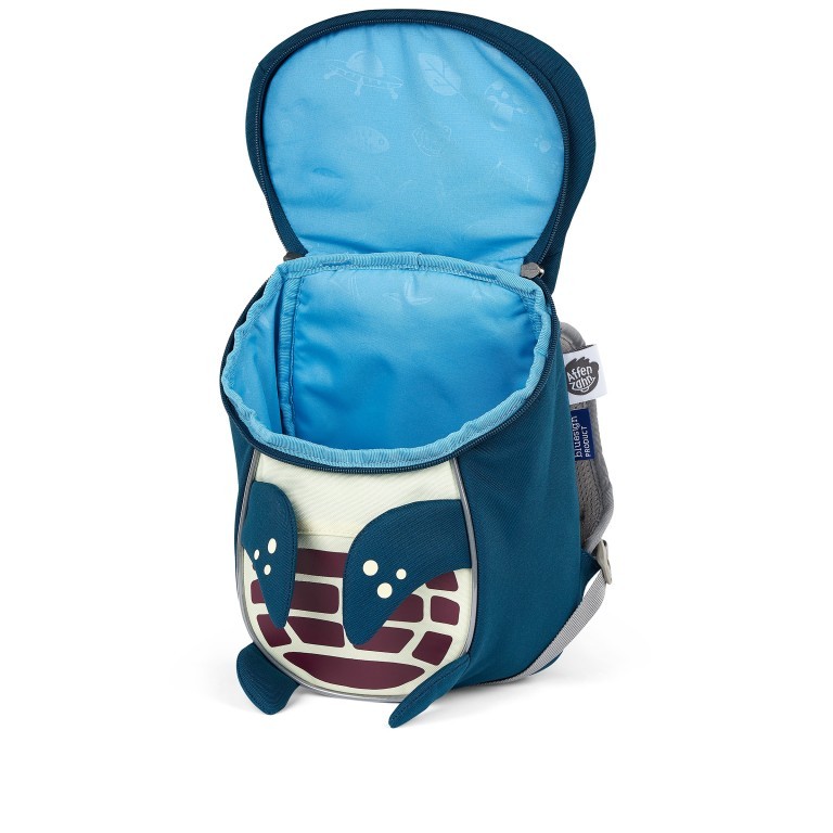 Rucksack Kleiner Freund für Kinder Schildkröte, Farbe: blau/petrol, Marke: Affenzahn, EAN: 4057081194360, Abmessungen in cm: 17x25x11, Bild 6 von 7