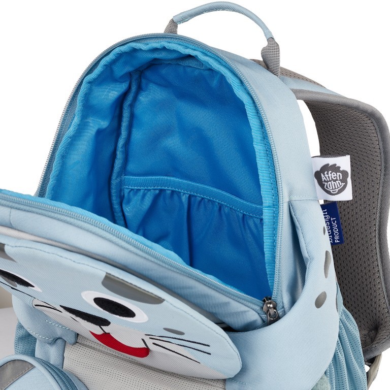 Rucksack Großer Freund für Kinder Robbe, Farbe: blau/petrol, Marke: Affenzahn, EAN: 4057081194339, Abmessungen in cm: 20x31x12, Bild 6 von 7