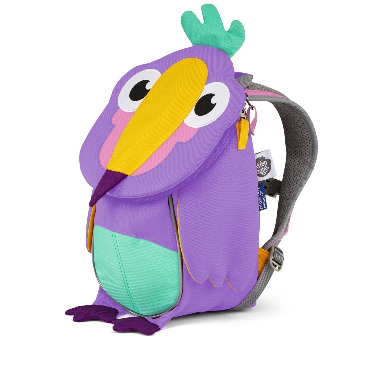 Rucksack Kleiner Freund für Kinder Creativ Toucan, Farbe: flieder/lila, Marke: Affenzahn, EAN: 4057081187362, Abmessungen in cm: 17x25x11, Bild 2 von 7