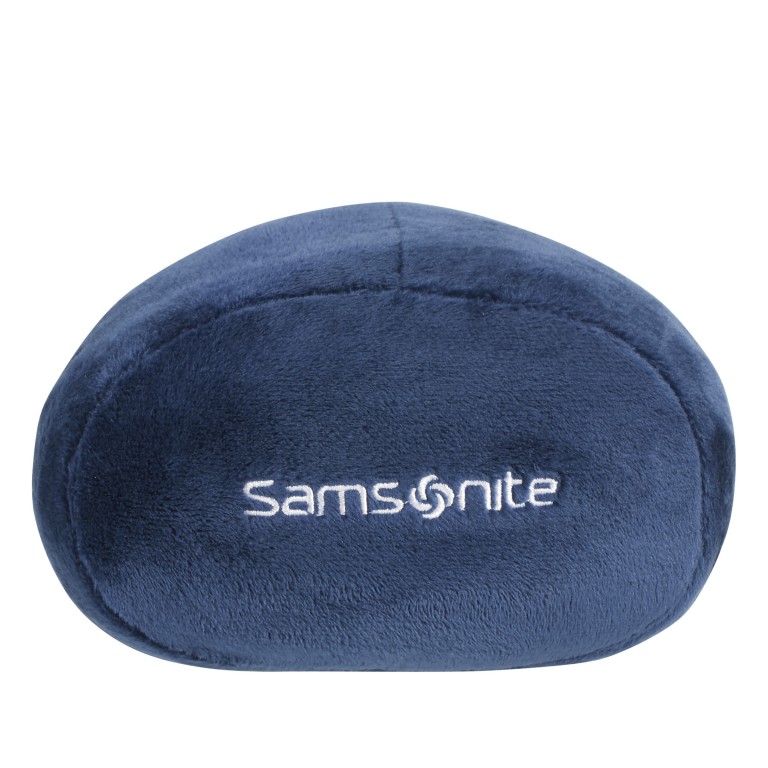 Nackenkissen Travel Accessories mit Zugbeutel Midnight Blue, Farbe: blau/petrol, Marke: Samsonite, EAN: 5414847953354, Abmessungen in cm: 30x10x28, Bild 3 von 3