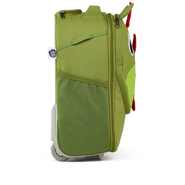 Koffer Kinderkoffer mit zwei Rollen Drache, Farbe: grün/oliv, Marke: Affenzahn, EAN: 4057081187201, Abmessungen in cm: 30x40x16.5, Bild 3 von 11