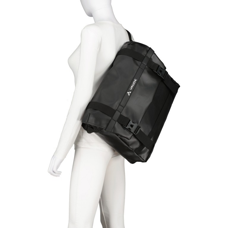 Kuriertasche Mineo Messenger 22 Black, Farbe: schwarz, Marke: Vaude, EAN: 4062218380943, Abmessungen in cm: 45x34x11, Bild 4 von 8