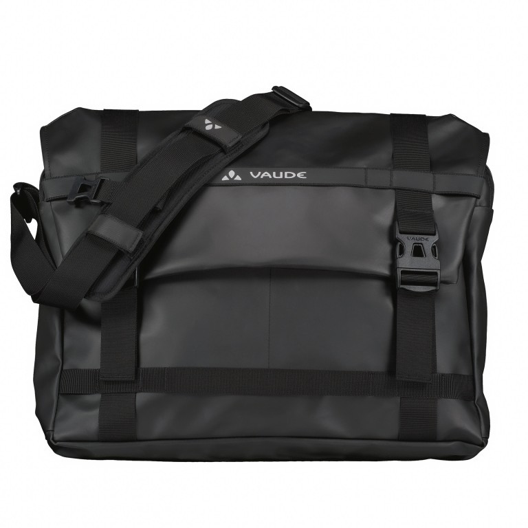 Kuriertasche Mineo Messenger 22 Black, Farbe: schwarz, Marke: Vaude, EAN: 4062218380943, Abmessungen in cm: 45x34x11, Bild 1 von 8