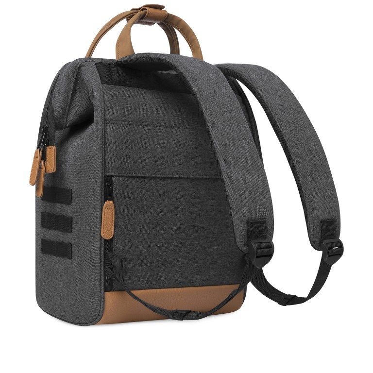 Rucksack Adventurer Medium Londres mit zwei auswechselbaren Vortaschen Dunkelgrau, Farbe: grau, Marke: Cabaia, EAN: 3701328303978, Abmessungen in cm: 27x41x16, Bild 6 von 10