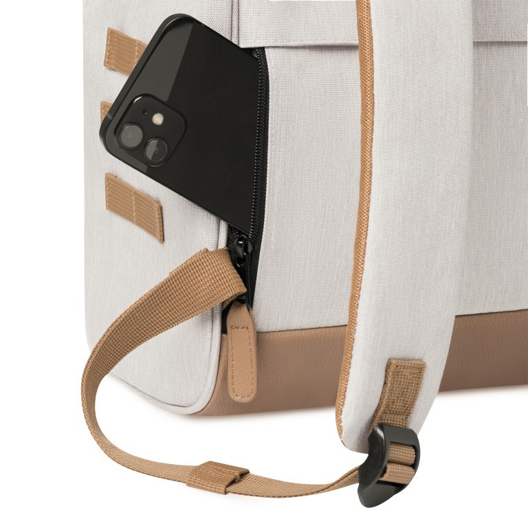 Rucksack Adventurer Medium Arequipa mit zwei auswechselbaren Vortaschen Beige, Farbe: beige, Marke: Cabaia, EAN: 3701328390831, Abmessungen in cm: 27x41x16, Bild 10 von 10