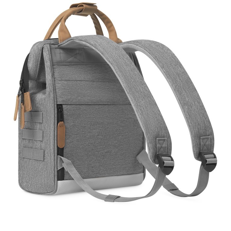 Rucksack Adventurer Small New York mit zwei auswechselbaren Vortaschen Hellgrau, Farbe: grau, Marke: Cabaia, EAN: 3701328303954, Abmessungen in cm: 23x32x13, Bild 6 von 10