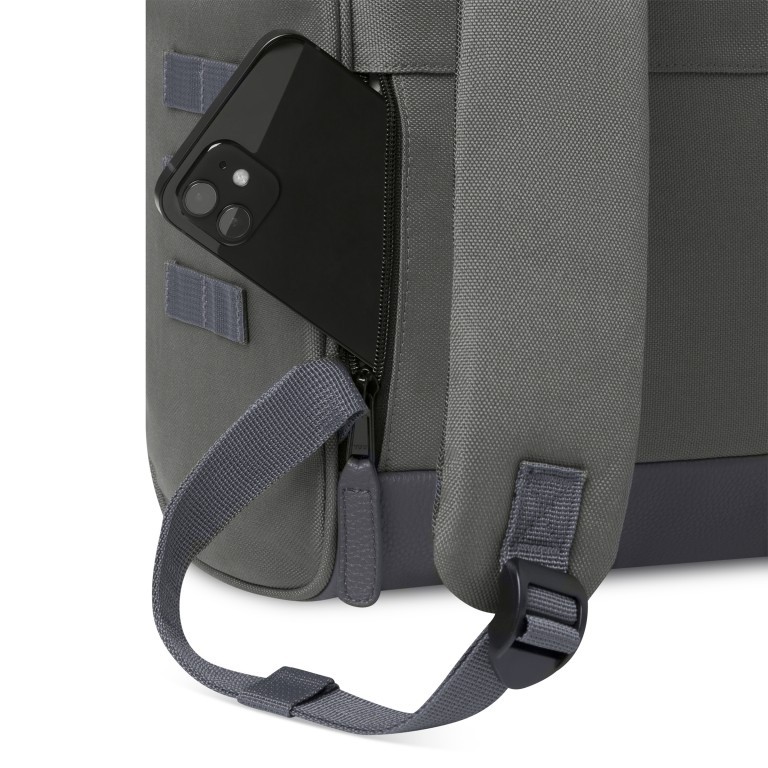 Rucksack Adventurer Medium Detroit mit zwei auswechselbaren Vortaschen Dunkelgrau, Farbe: grau, Marke: Cabaia, EAN: 3701328346494, Abmessungen in cm: 27x41x16, Bild 10 von 10