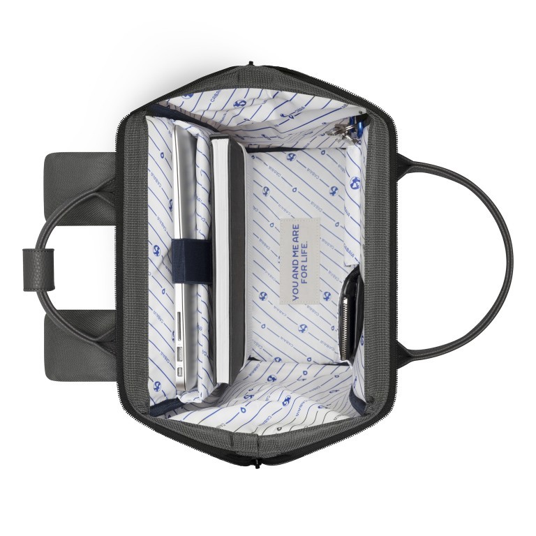 Rucksack Adventurer Medium Detroit mit zwei auswechselbaren Vortaschen Dunkelgrau, Farbe: grau, Marke: Cabaia, EAN: 3760285497304, Abmessungen in cm: 27x41x16, Bild 8 von 10