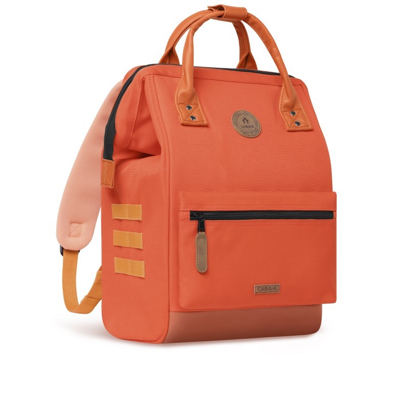 Rucksack Adventurer Medium Alicante mit zwei auswechselbaren Vortaschen Orange, Farbe: orange, Marke: Cabaia, EAN: 3701328372264, Abmessungen in cm: 27x41x16, Bild 4 von 10