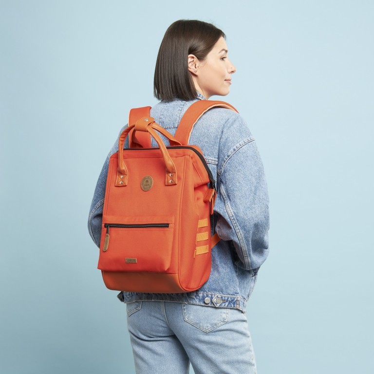 Rucksack Adventurer Medium Alicante mit zwei auswechselbaren Vortaschen Orange, Farbe: orange, Marke: Cabaia, EAN: 3701328372264, Abmessungen in cm: 27x41x16, Bild 7 von 10