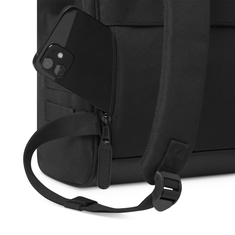 Rucksack Adventurer Small Berlin mit zwei auswechselbaren Vortaschen Schwarz, Farbe: schwarz, Marke: Cabaia, EAN: 3701328303350, Abmessungen in cm: 23x32x13, Bild 10 von 10