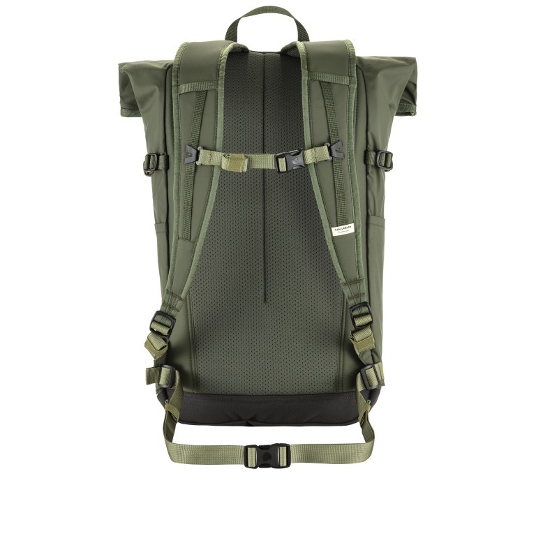 Rucksack High Coast Foldsack Volumen 24 Liter Mountain Green, Farbe: grün/oliv, Marke: Fjällräven, EAN: 7323451061844, Abmessungen in cm: 26x45x20, Bild 3 von 11