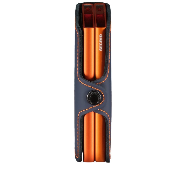 Geldbörse Twinwallet Matte Nightblue Orange, Farbe: blau/petrol, Marke: Secrid, EAN: 8718215284543, Abmessungen in cm: 7x10.2x2.5, Bild 2 von 4