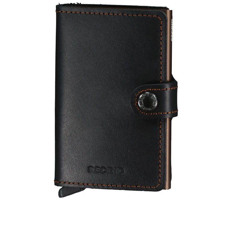 Geldbörse Miniwallet Original mit RFID-Schutz Black Brown, Farbe: schwarz, Marke: Secrid, EAN: 8718215284512, Abmessungen in cm: 6.8x10.2x2.1, Bild 1 von 4