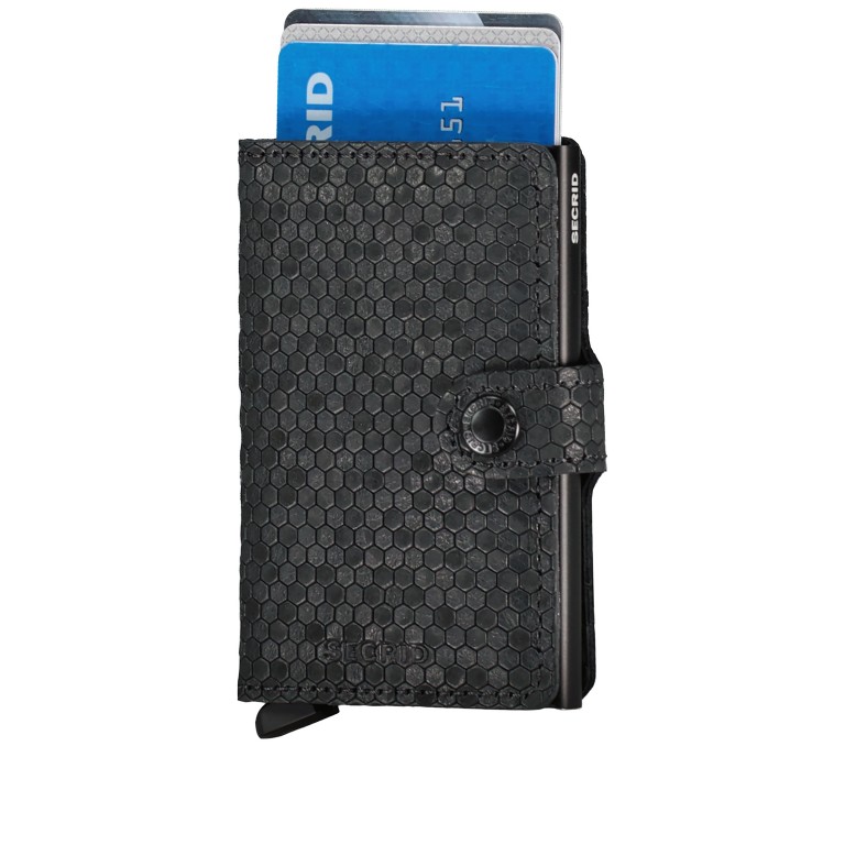 Geldbörse Miniwallet Hexagon Black, Farbe: schwarz, Marke: Secrid, EAN: 8718215284260, Abmessungen in cm: 6.5x10.2x2.1, Bild 4 von 4