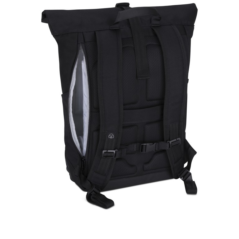 Rucksack Eco Series Allen Large erweiterbar Schwarz, Farbe: schwarz, Marke: Johnny Urban, EAN: 4260641581757, Abmessungen in cm: 31x45x14, Bild 4 von 12