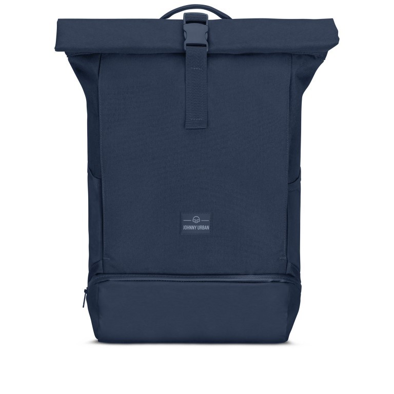 Rucksack Eco Series Allen Large erweiterbar Dunkelblau, Farbe: blau/petrol, Marke: Johnny Urban, EAN: 4260641585571, Abmessungen in cm: 31x45x14, Bild 1 von 12