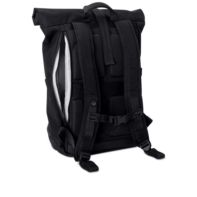 Rucksack Eco Series Allen Medium erweiterbar Schwarz, Farbe: schwarz, Marke: Johnny Urban, EAN: 4260641582709, Abmessungen in cm: 28.5x40.5x13, Bild 3 von 8