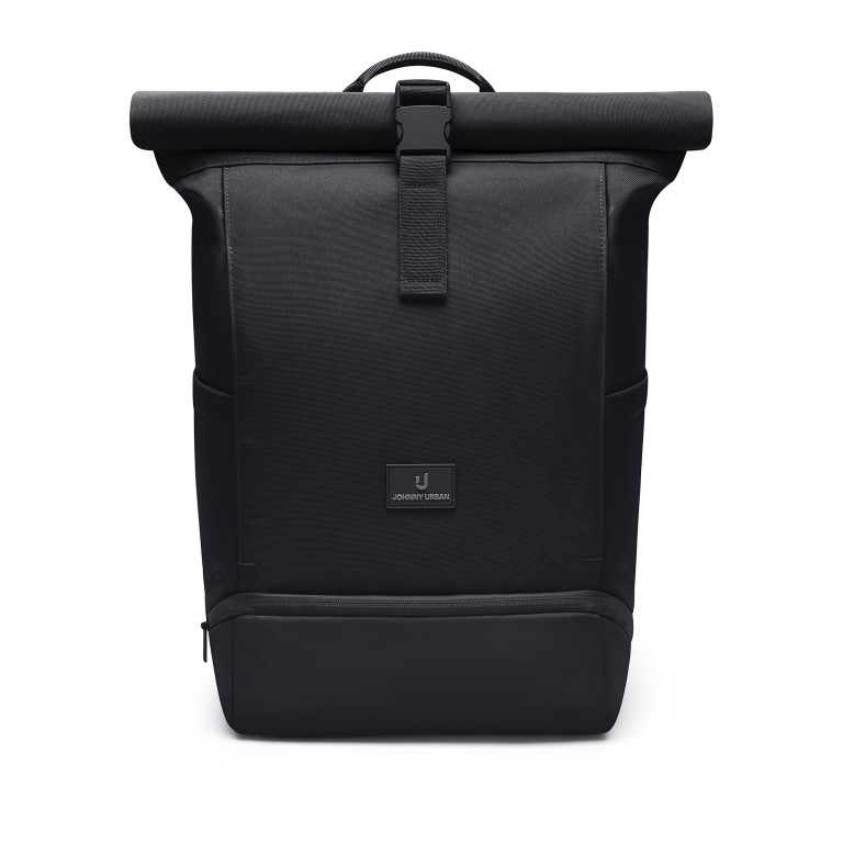 Rucksack Eco Series Allen Medium erweiterbar Schwarz, Farbe: schwarz, Marke: Johnny Urban, EAN: 4260641582709, Abmessungen in cm: 28.5x40.5x13, Bild 1 von 15