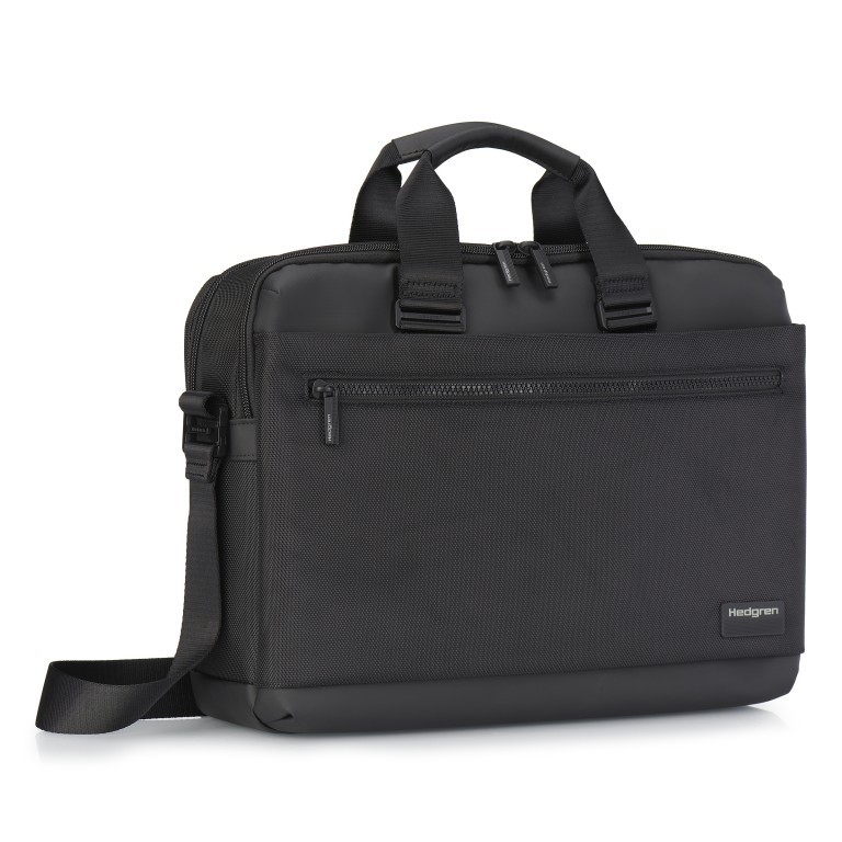 Aktentasche Next Byte Black, Farbe: schwarz, Marke: Hedgren, EAN: 5413507137134, Abmessungen in cm: 39x30x13, Bild 3 von 8