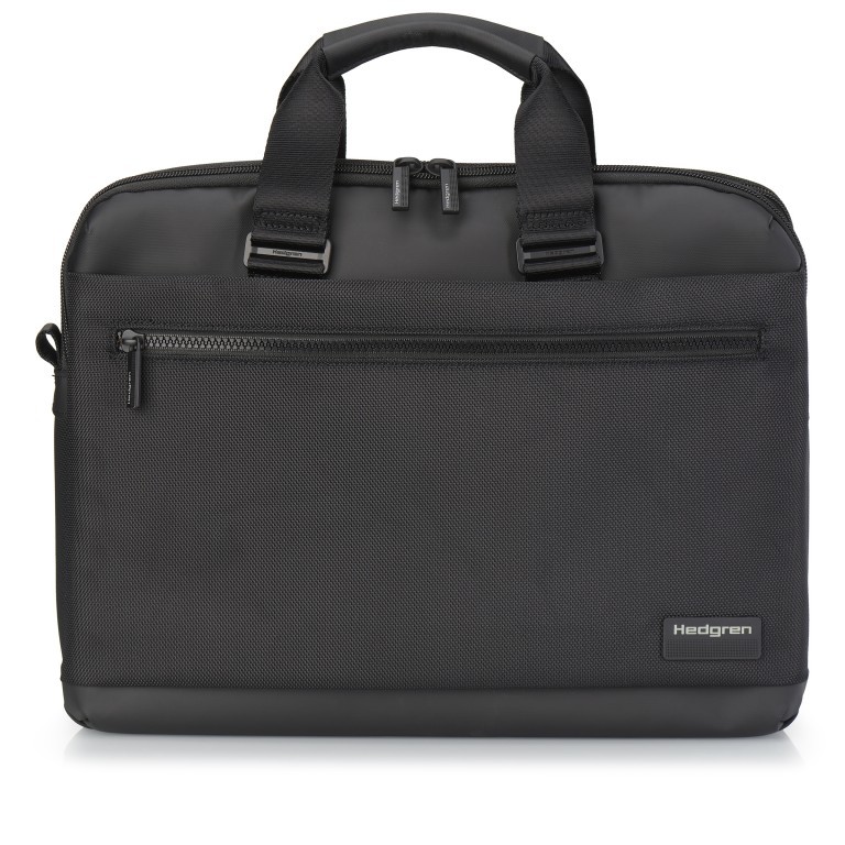 Aktentasche Next Byte Black, Farbe: schwarz, Marke: Hedgren, EAN: 5413507137134, Abmessungen in cm: 39x30x13, Bild 2 von 8